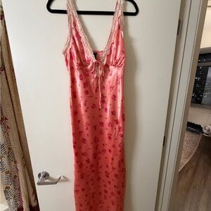 Wild Fable Pink Floral Lace Chemise